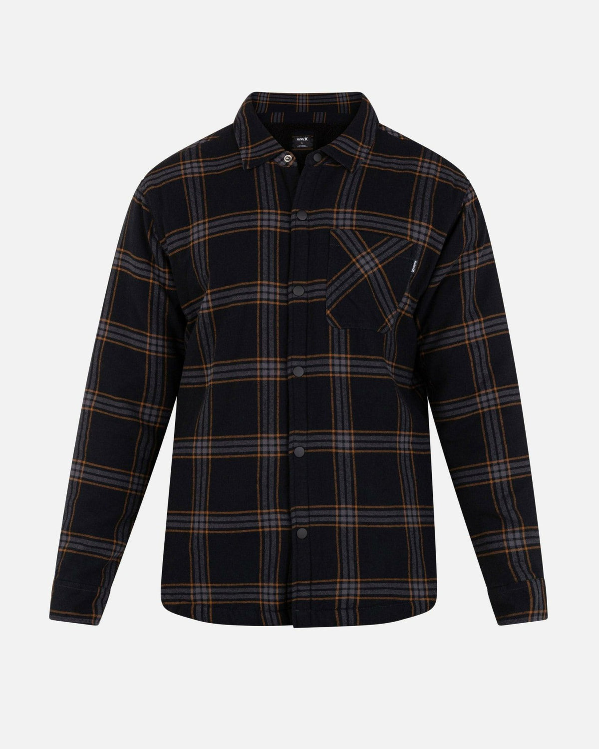 Portland Sherpa Lined Flannel - Black