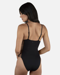 Solid Moderate One Piece - Black