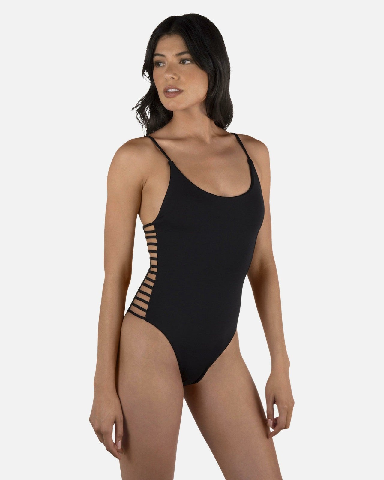 Solid Moderate One Piece - Black