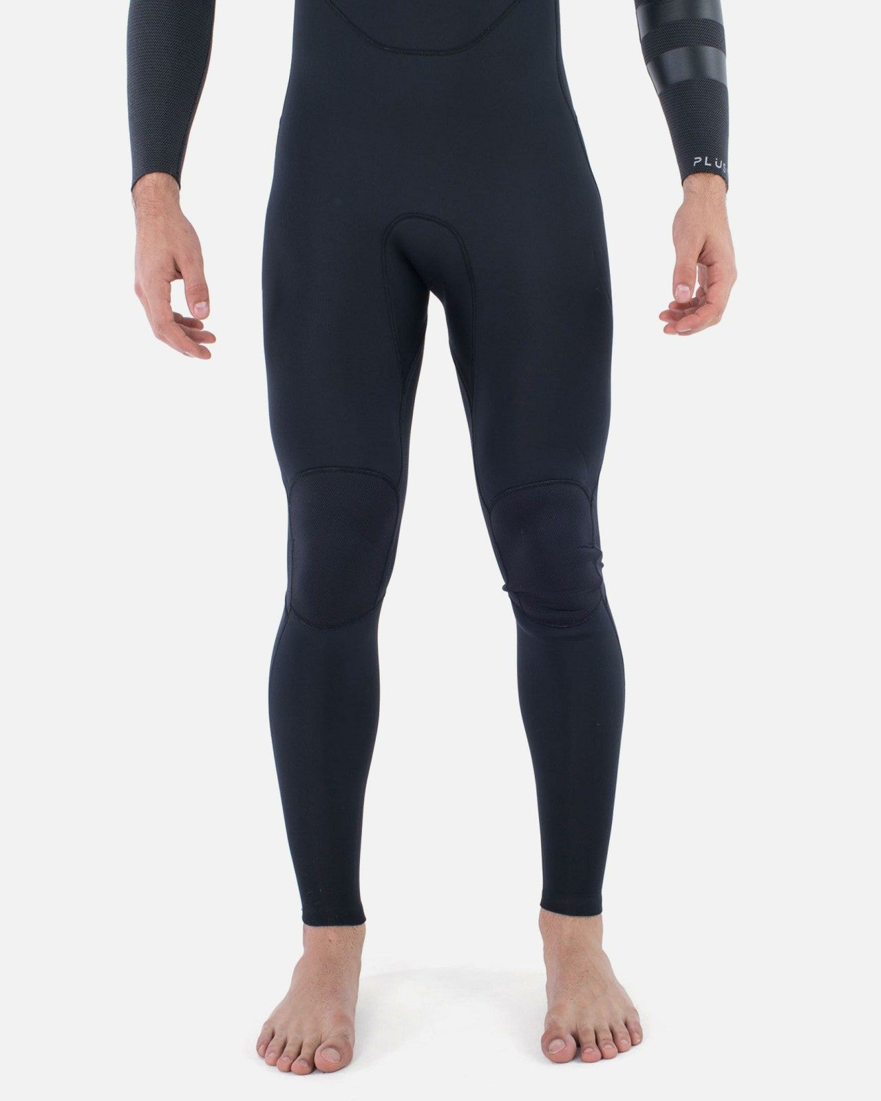 Mens Plus Sleeve Texture 4/3mm Fullsuit - Black