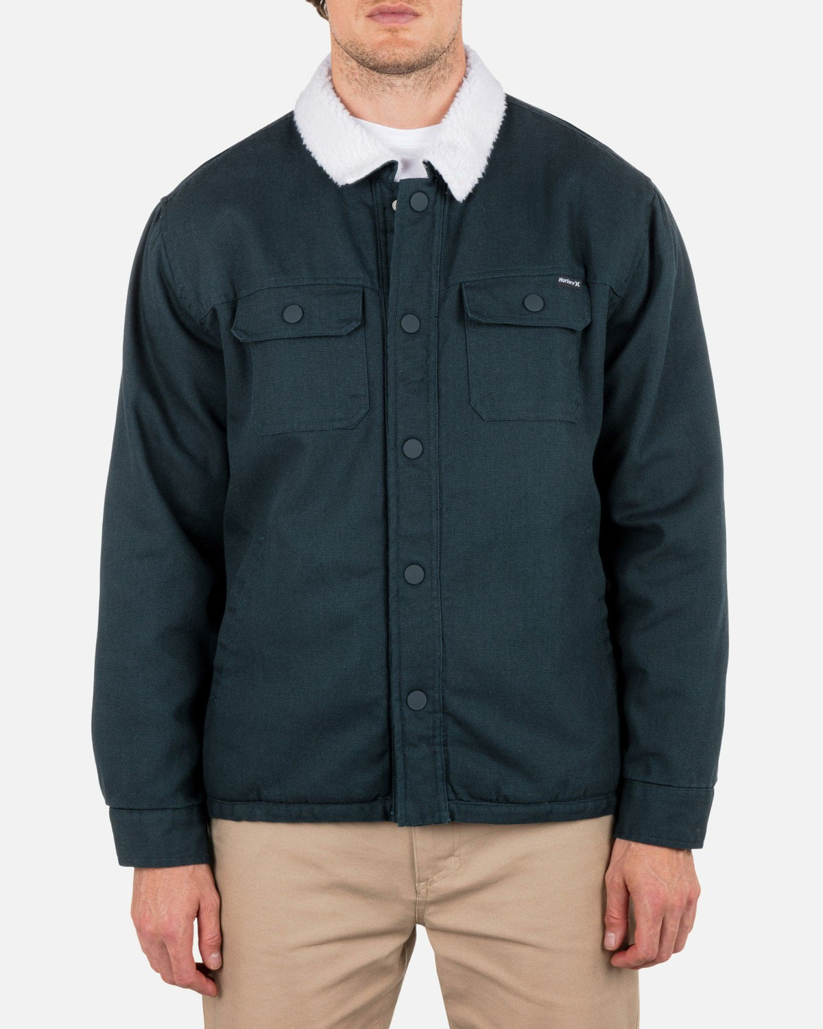 Industry Sherpa Lined Canvas Long Sleeve - Armored Navy