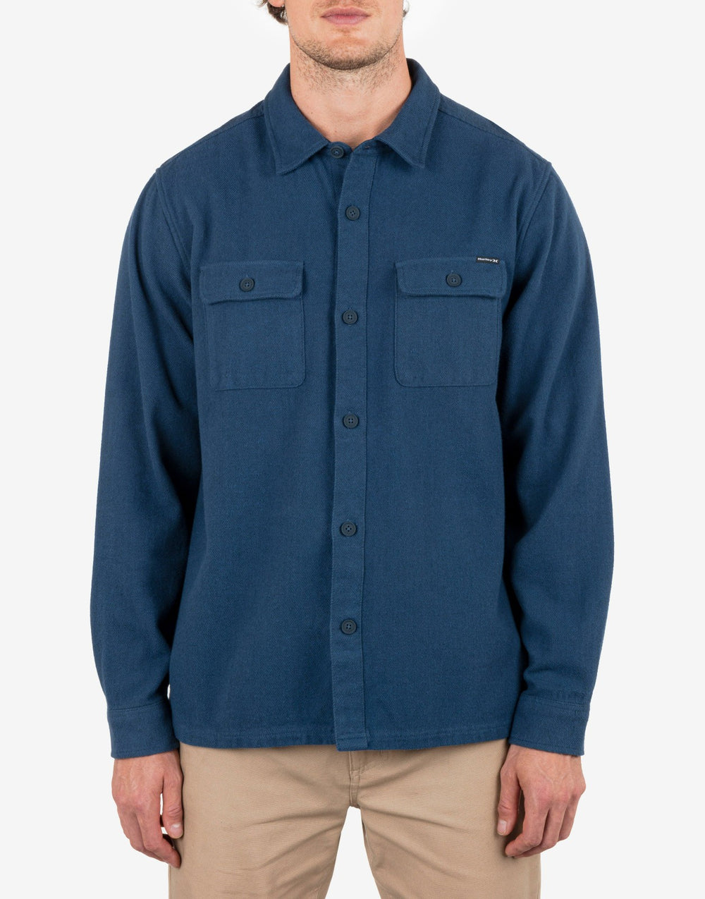 Santa Cruz Twill Flannel Long Sleeve - Armored Navy