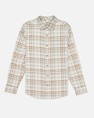 Portland Organic Flannel Long Sleeve - Barely Bone