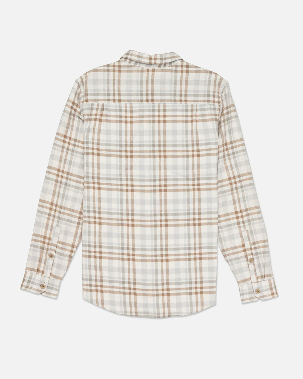 Portland Organic Flannel Long Sleeve - Barely Bone