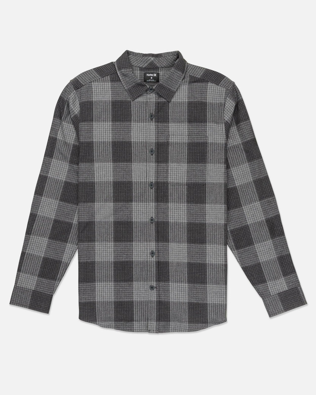 Portland Organic Flannel Long Sleeve - Dark Stone Grey