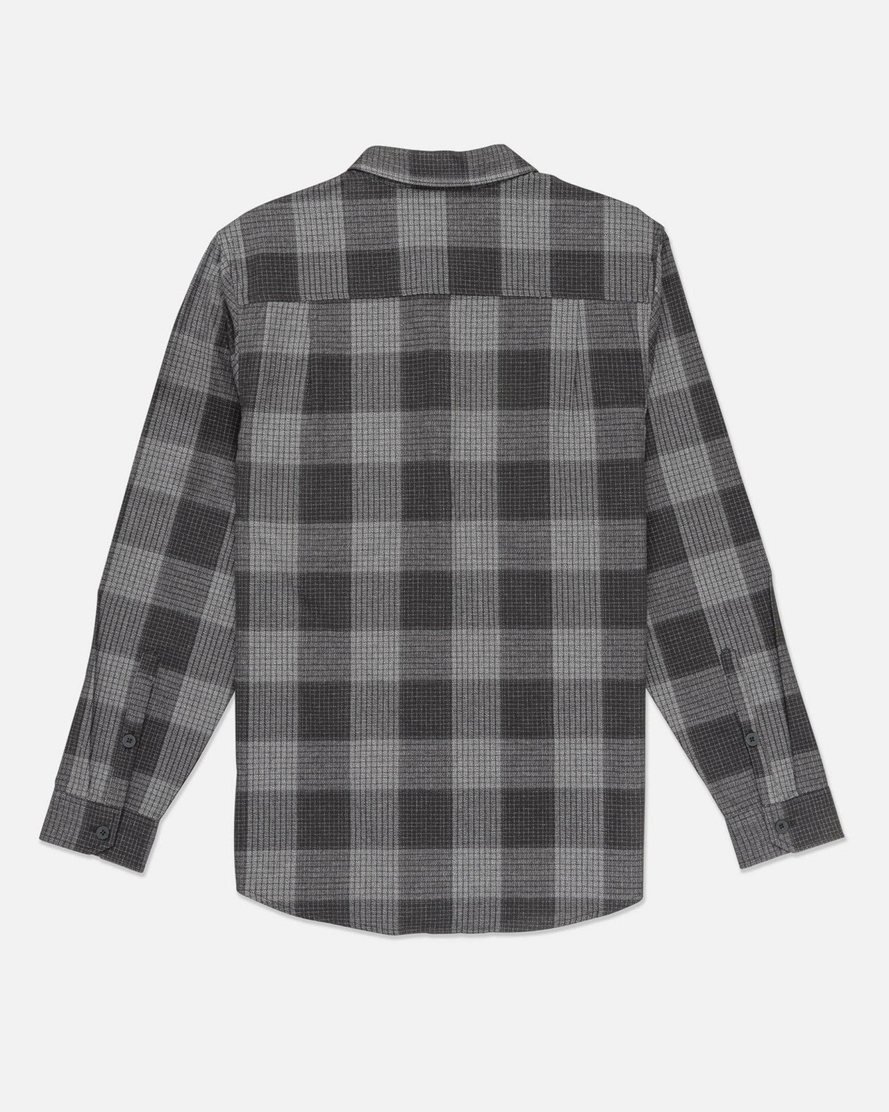 Portland Organic Flannel Long Sleeve - Dark Stone Grey