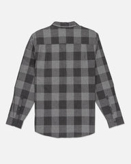 Portland Organic Flannel Long Sleeve - Dark Stone Grey