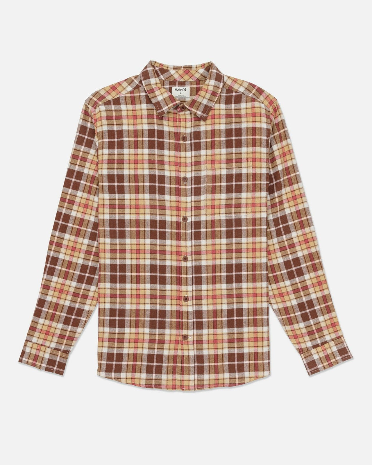 Portland Organic Flannel Long Sleeve - Hickory Brown