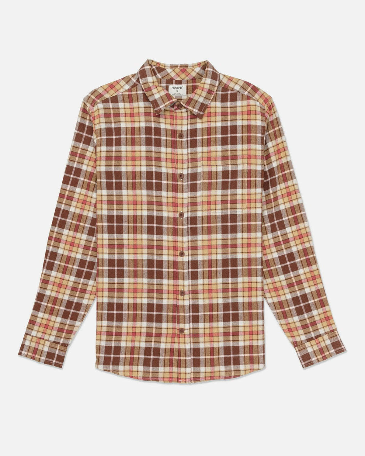 Portland Organic Flannel Long Sleeve - Hickory Brown