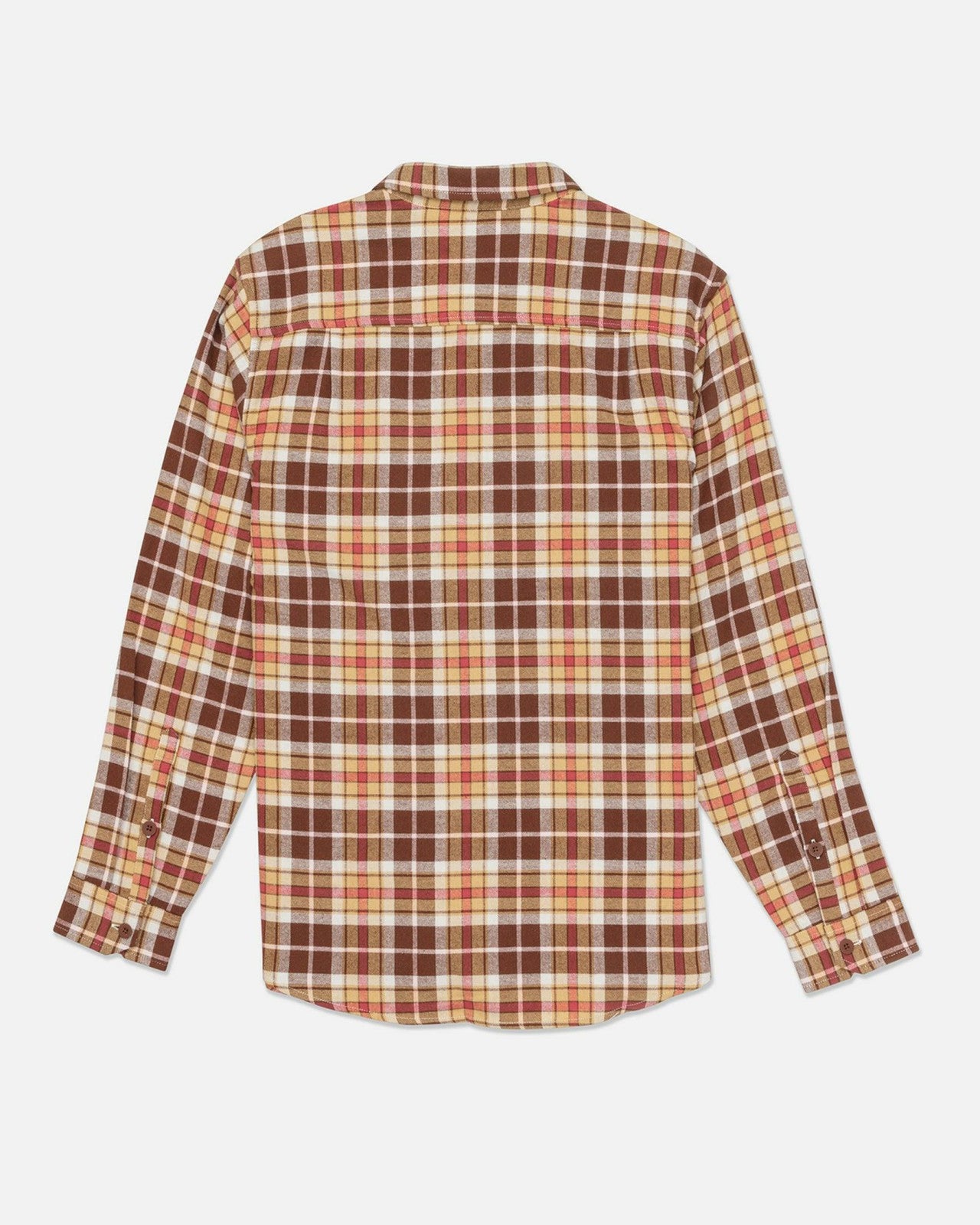 Portland Organic Flannel Long Sleeve - Hickory Brown
