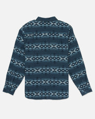 Portland Jacquard Flannel Long Sleeve - Armored Navy