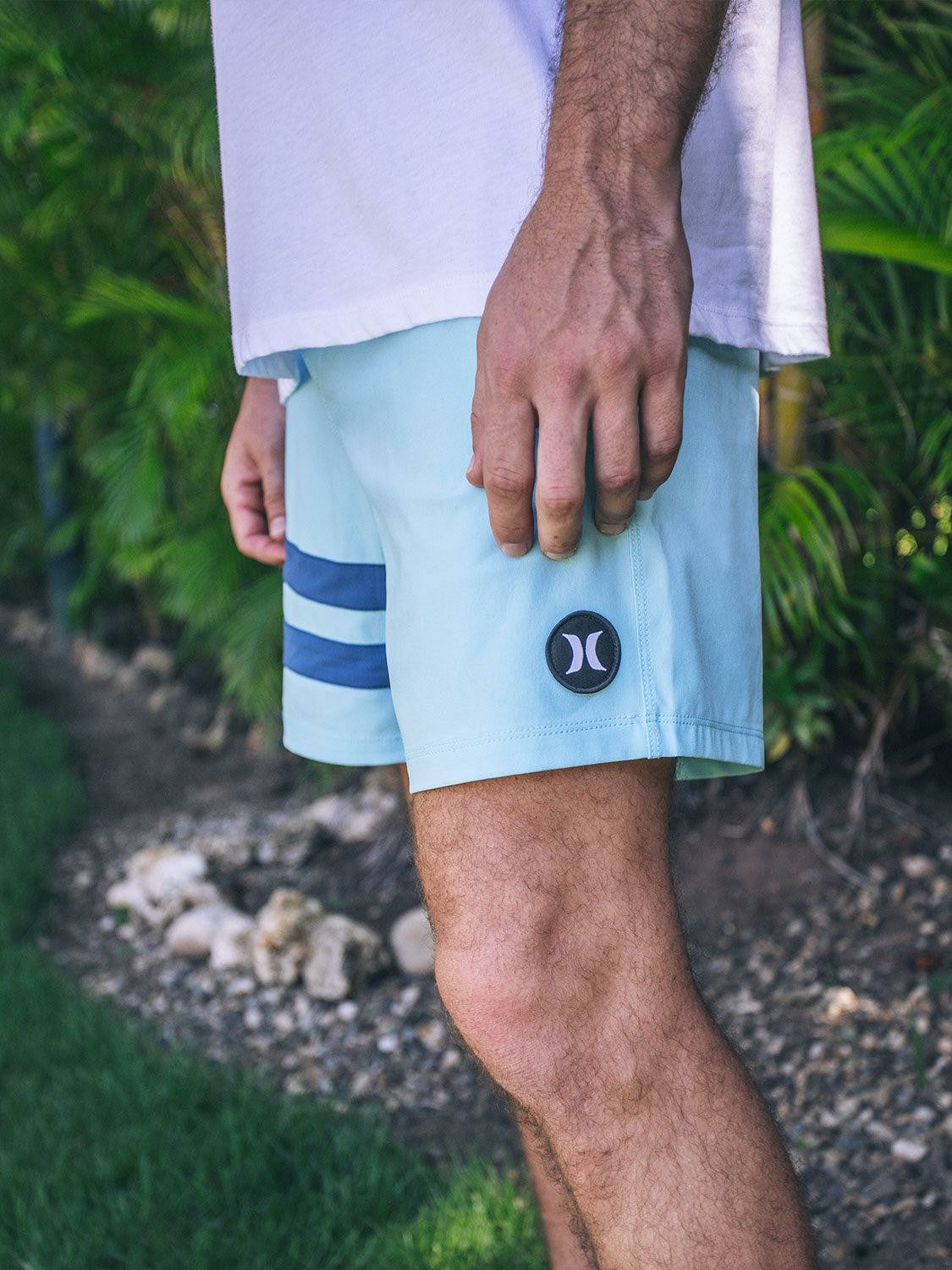 Phantom Eco Block Party Volley Boardshort 17" - Blue Dream