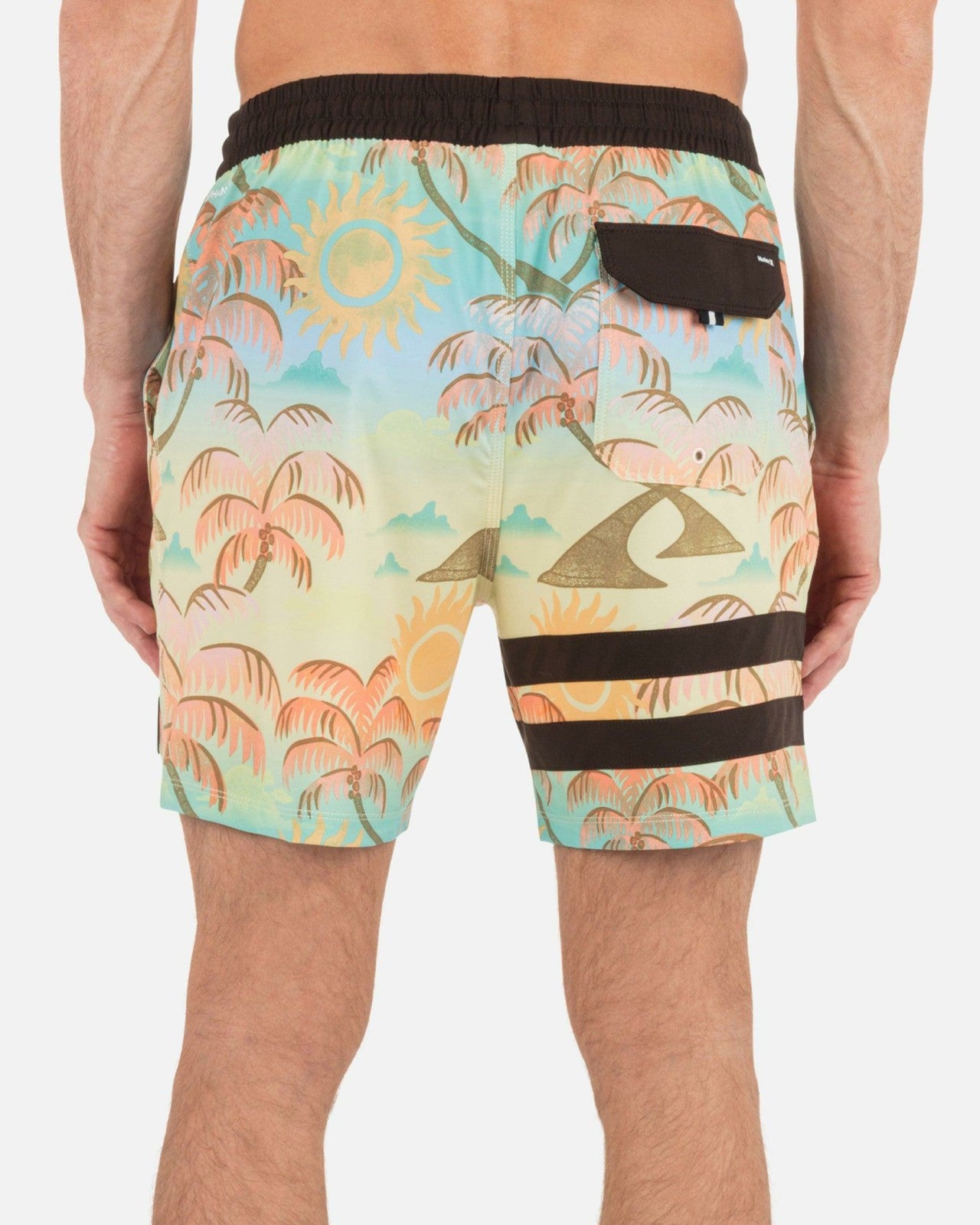 Phantom Eco Block Party Volley Boardshort 17" - Pineapple