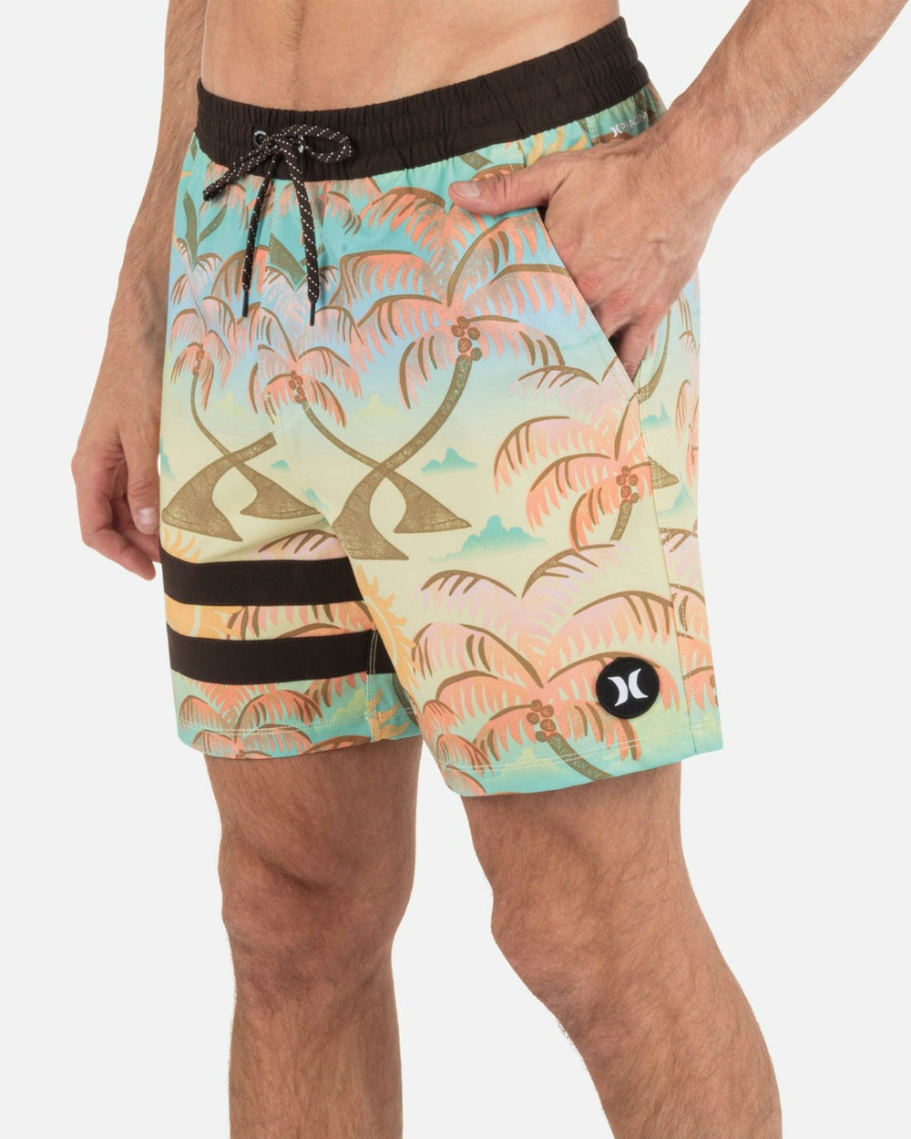 Phantom Eco Block Party Volley Boardshort 17" - Pineapple