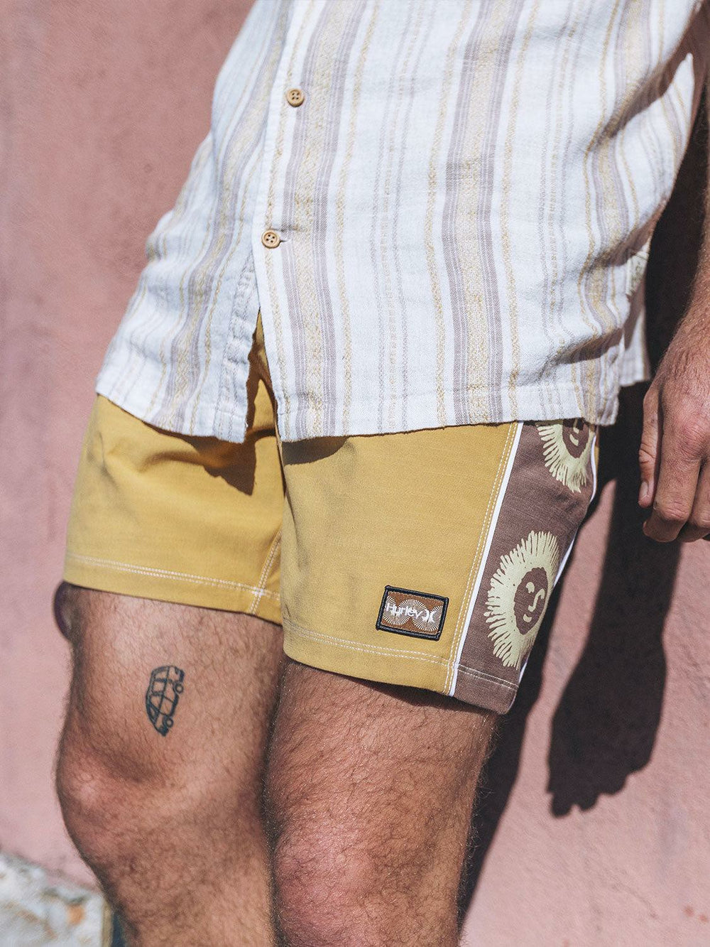 Phantom Naturals Blocked Sessions Boardshort 16" - Pebble