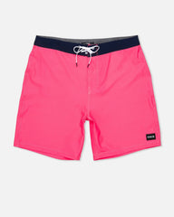 Phantom Eco One & Only Solid Boardshort 18" - Neon Pink