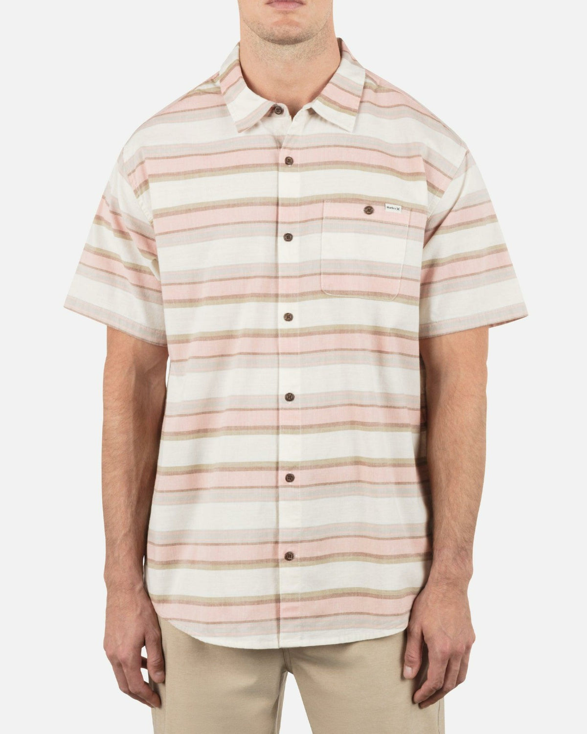 One & Only Lido Stripe Short Sleeve - Bone