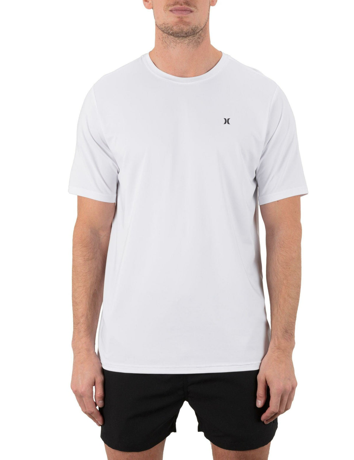Hybrid UPF Short Sleeve - White