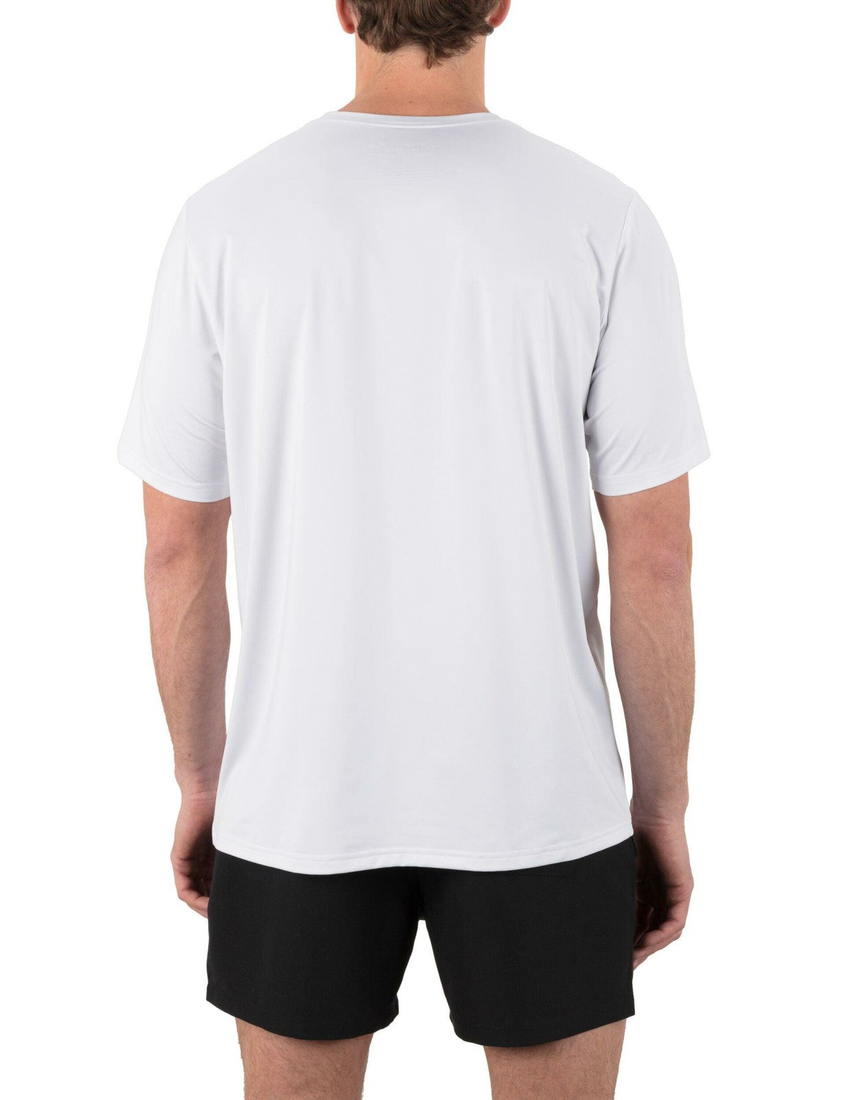 Hybrid UPF Short Sleeve - White