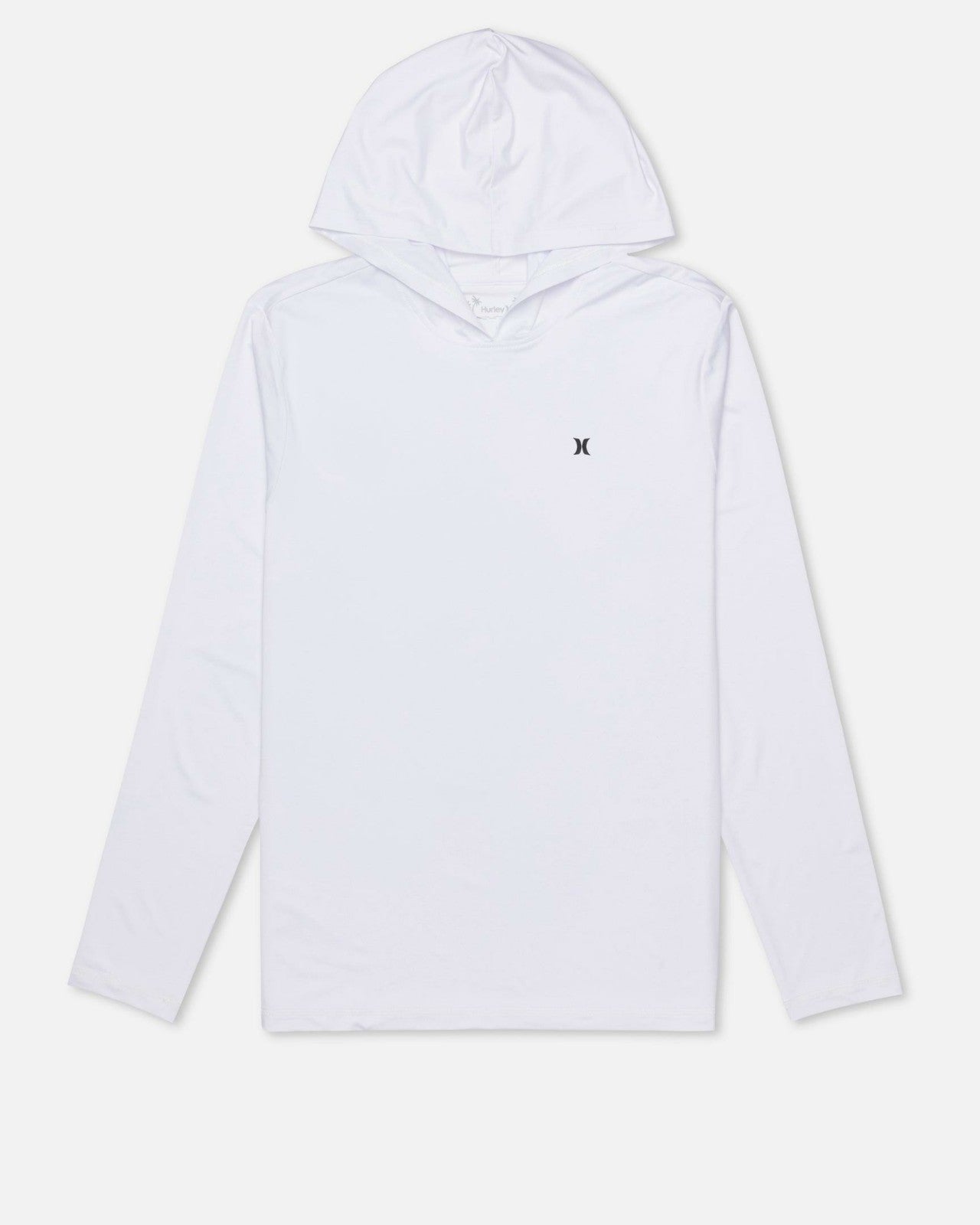 Hybrid UPF Hooded Long Sleeve - White