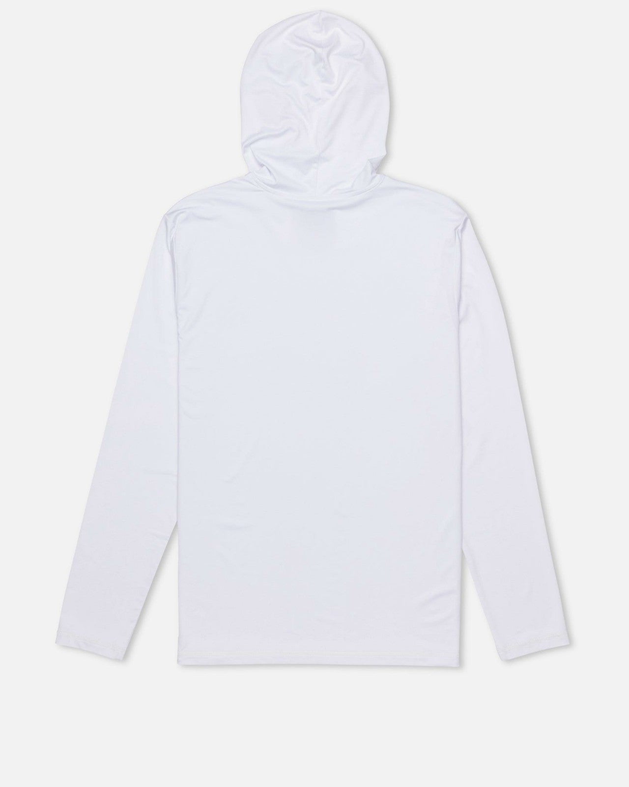 Hybrid UPF Hooded Long Sleeve - White