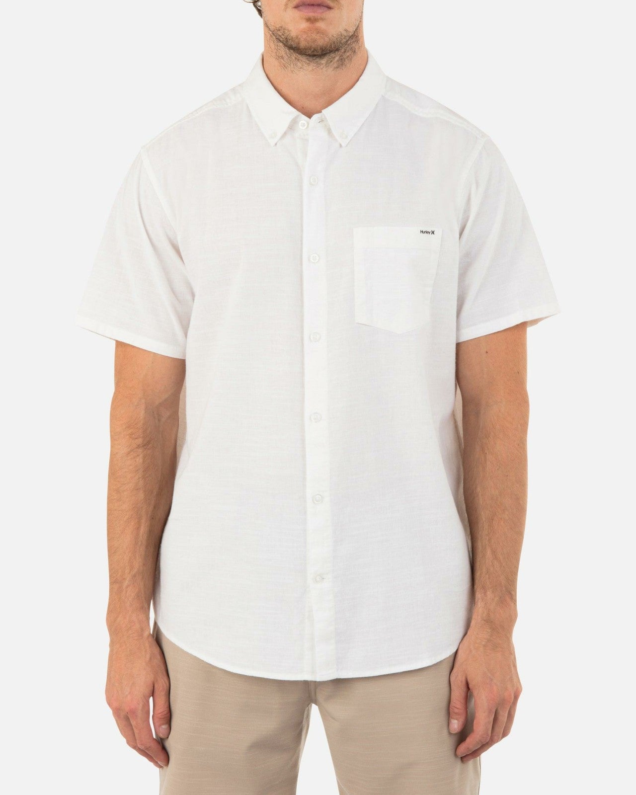 Icon Stretch Short Sleeve - White