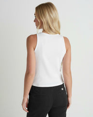 Just A Girl Tank - White