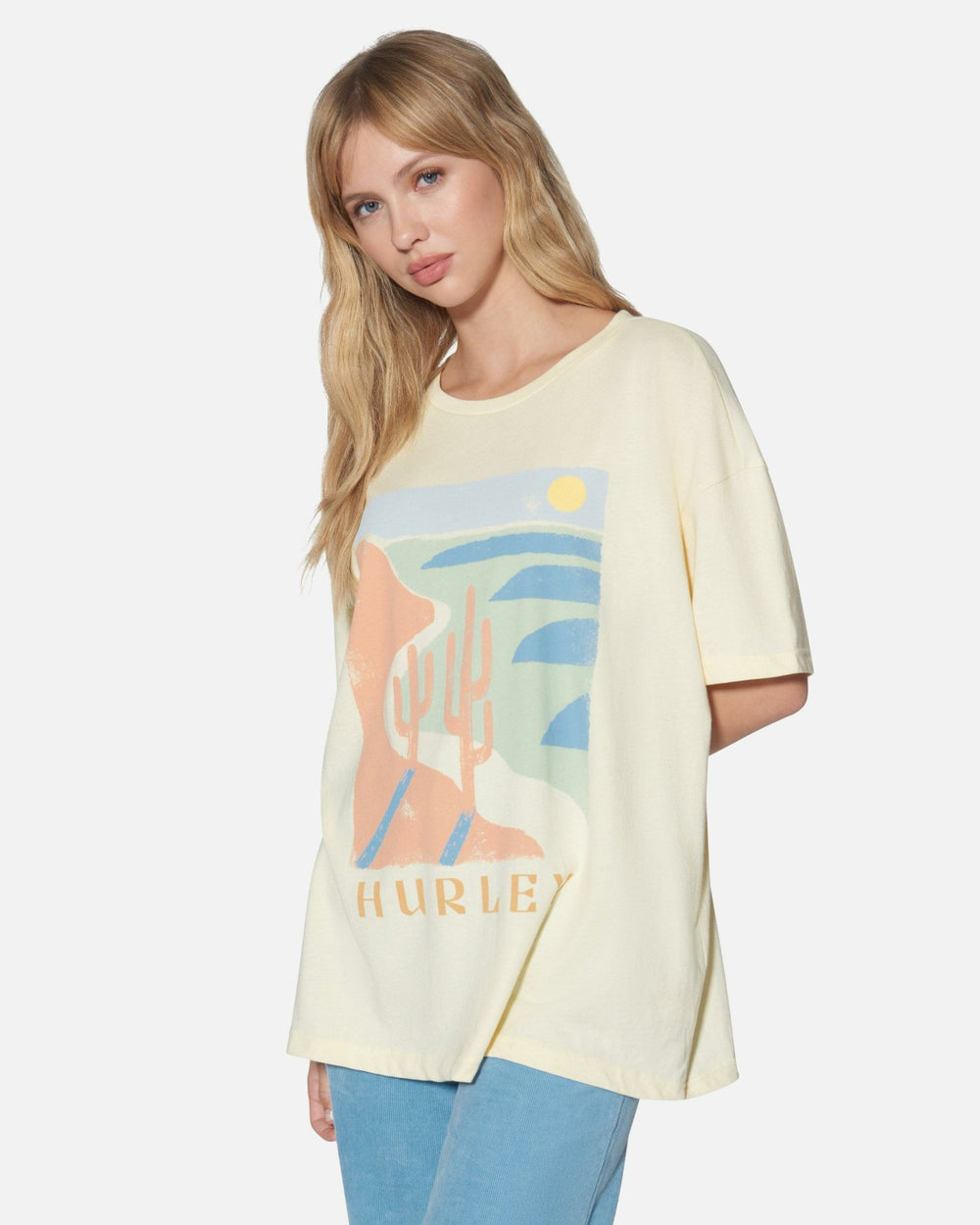 Moroccan Sunset Boyfriend Tee - Off White