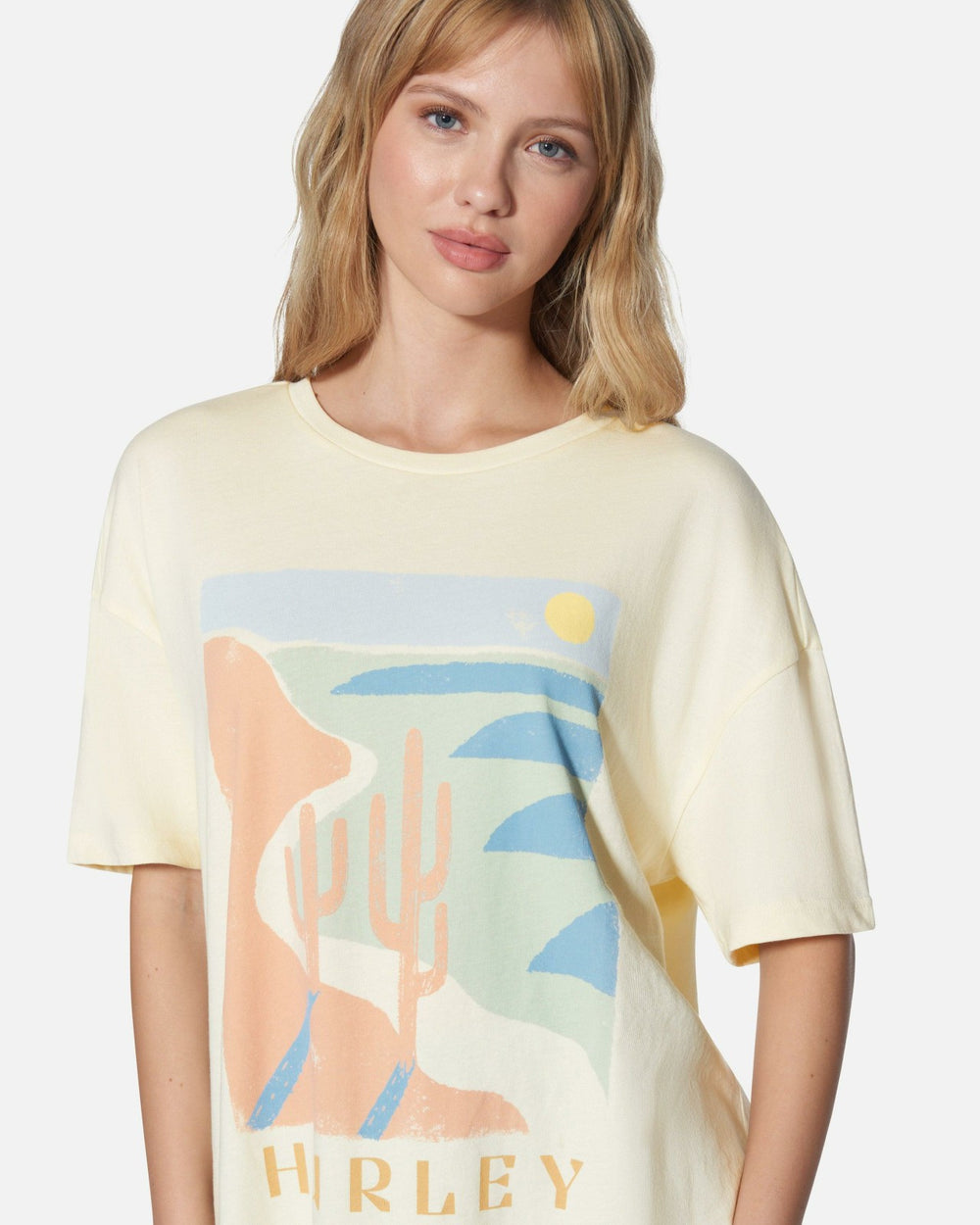 Moroccan Sunset Boyfriend Tee - Off White