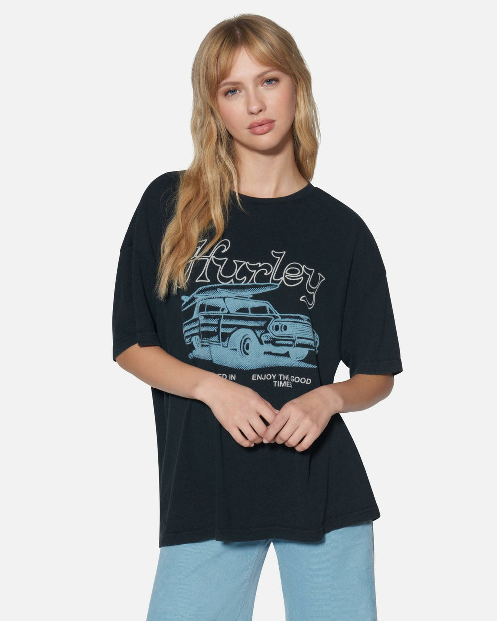 Enjoy The Good Boyfriend Tee - Black