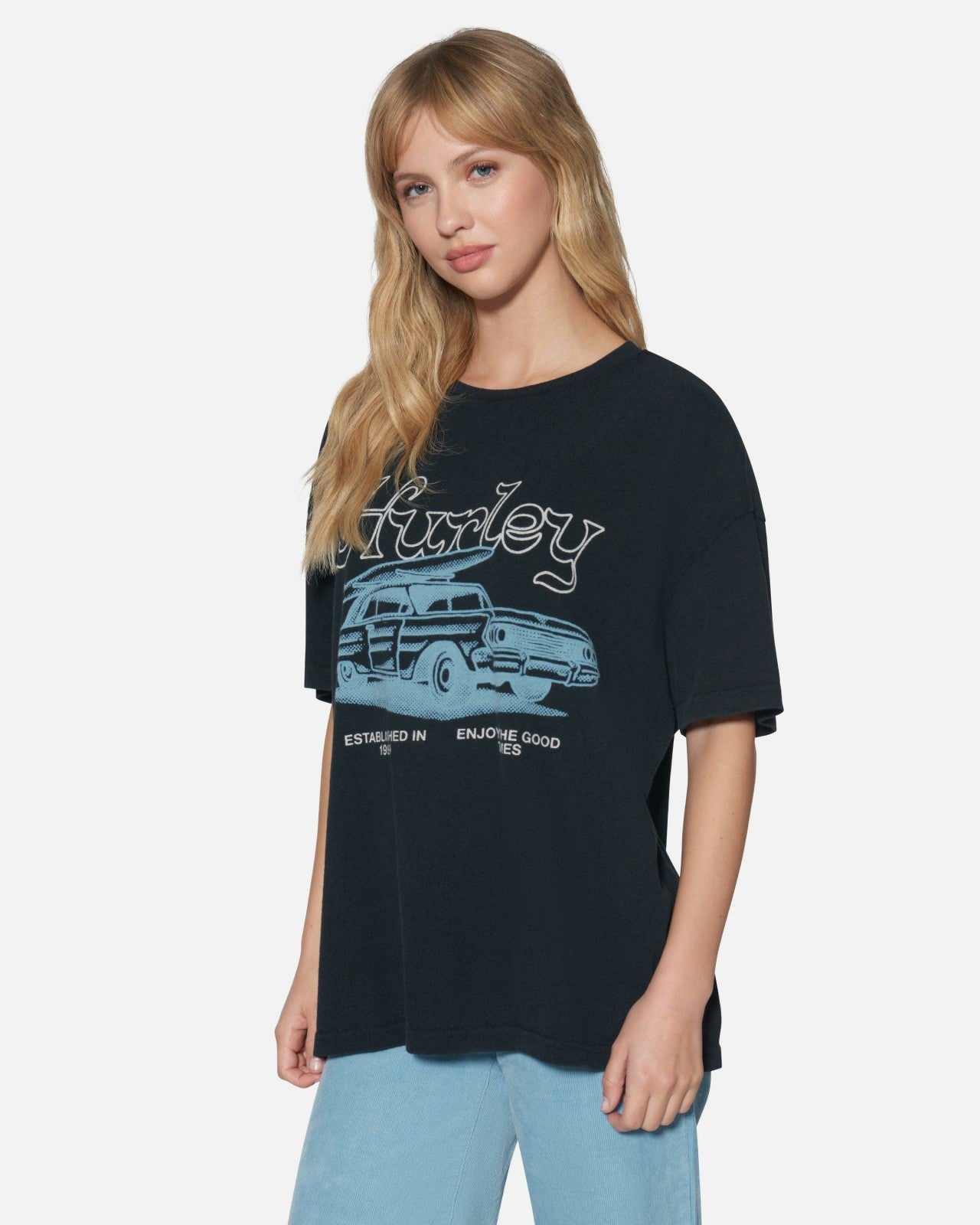 Enjoy The Good Boyfriend Tee - Black