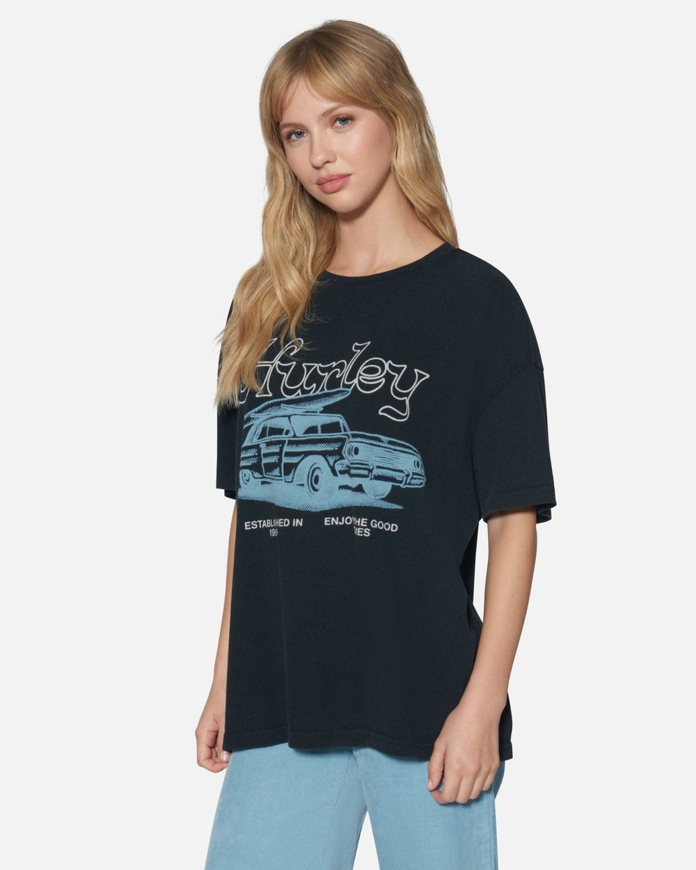 Enjoy The Good Boyfriend Tee - Black