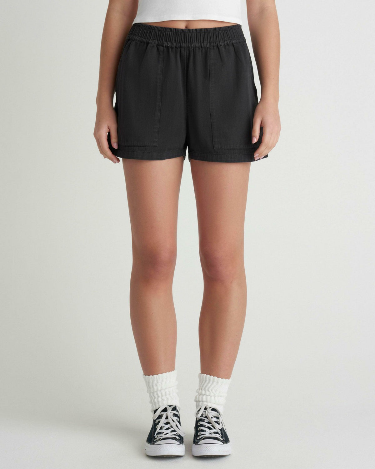 Wavy Days Short - Off Black
