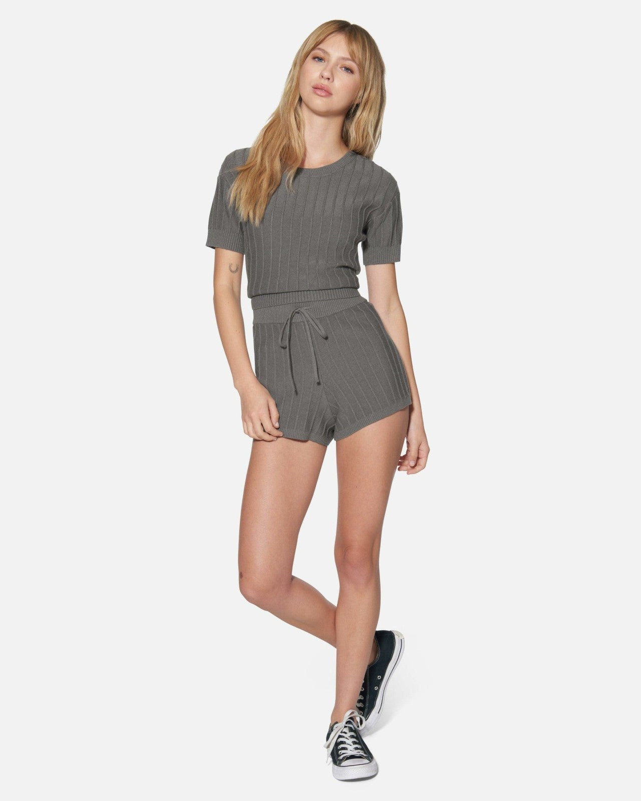 Daylight Sweater Short - Charcoal Gray