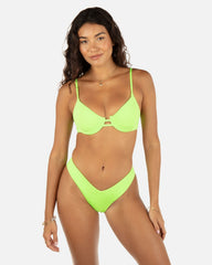 Solid V Front Skimpy - Key Lime