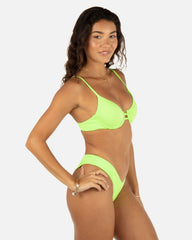 Solid V Front Skimpy - Key Lime