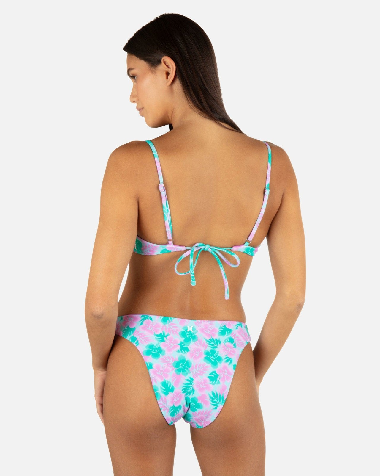 Lani Floral Cheeky Scoop Bottom - Teal