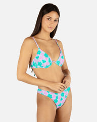 Lani Floral Underwire Bra - Teal