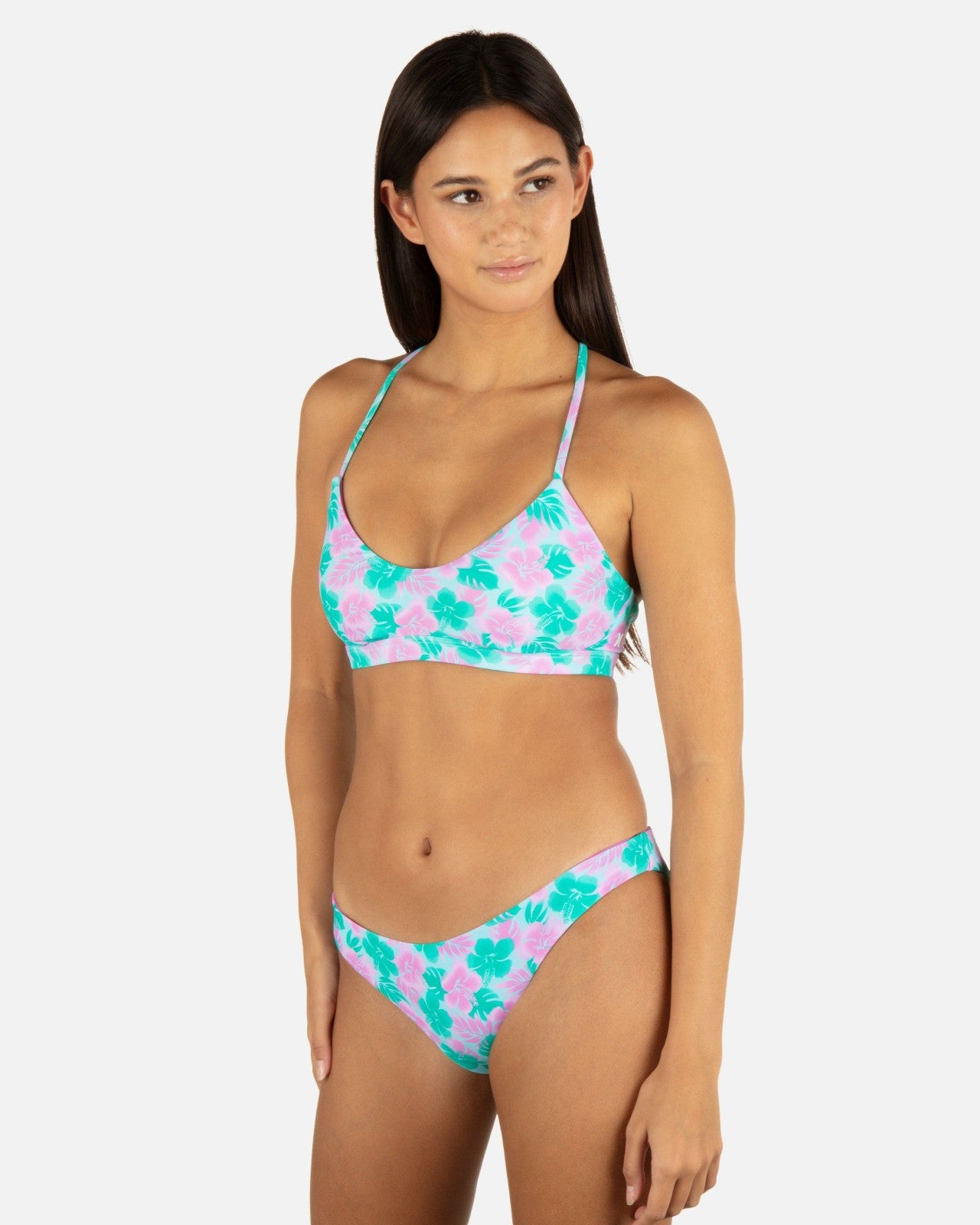Lani Floral Moderate Bottom - Teal