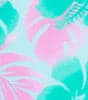 Lani Floral Adjustable Bikini Top - Teal