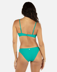 Wave Scrunch Bralette - Teal