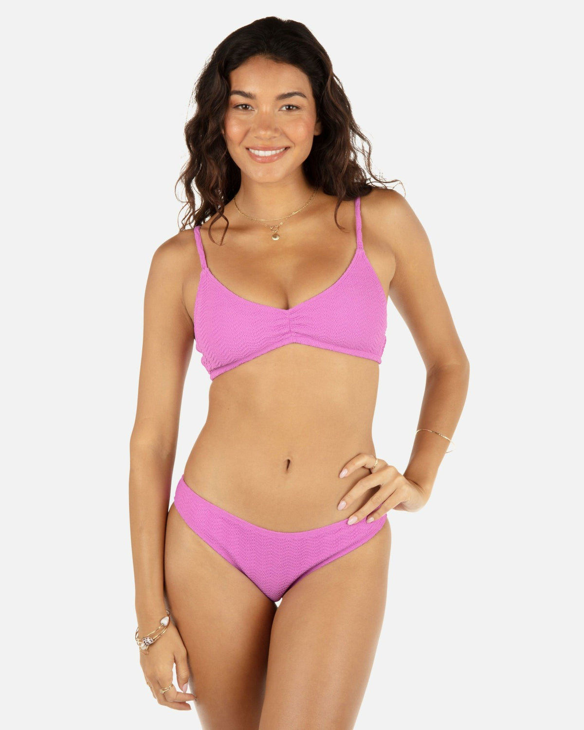 Wave Scrunch Bralette - Orchid