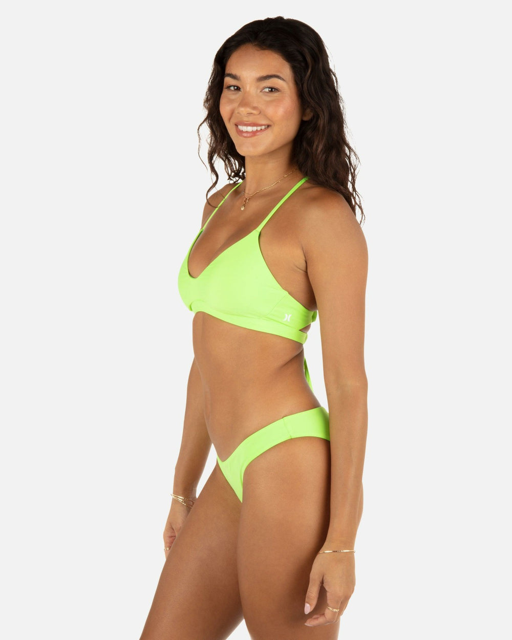 Solid Reversible Moderate Bottom - Key Lime/Grass Green