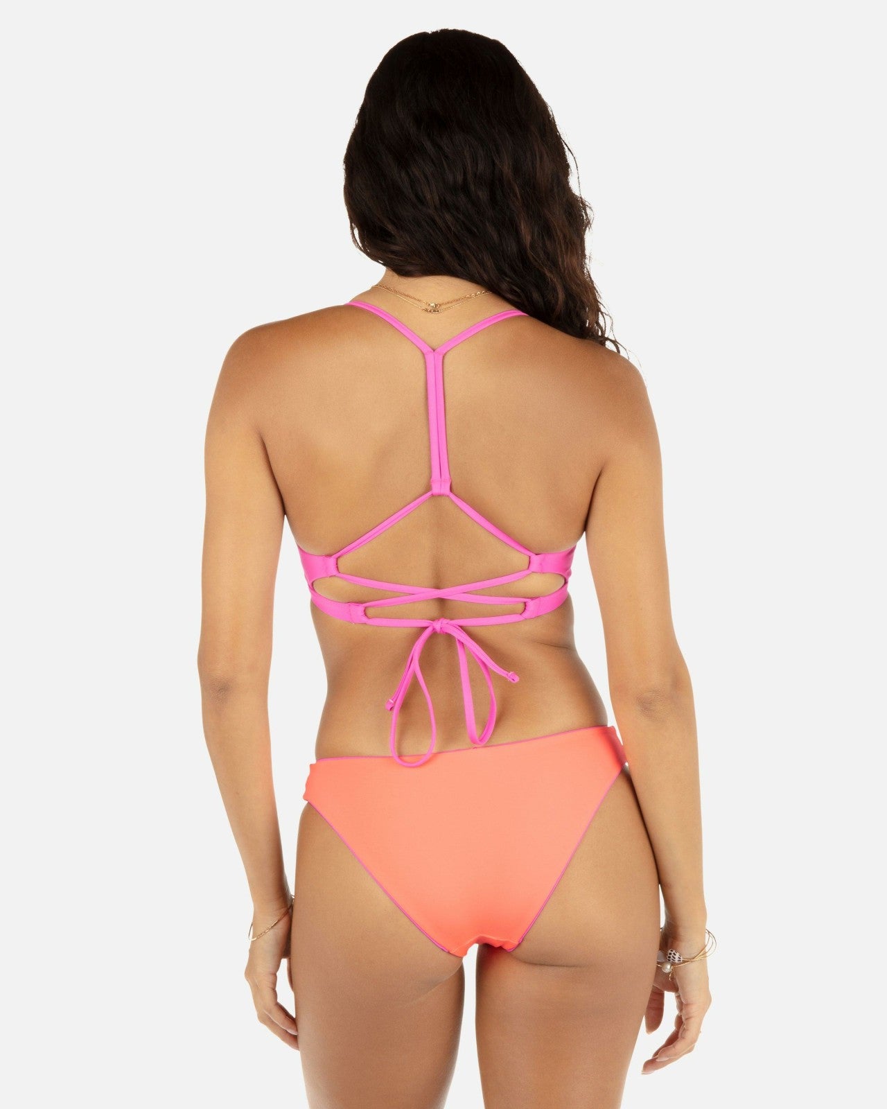 Solid Reversible Moderate Bottom - Disco Pink/Maraschino
