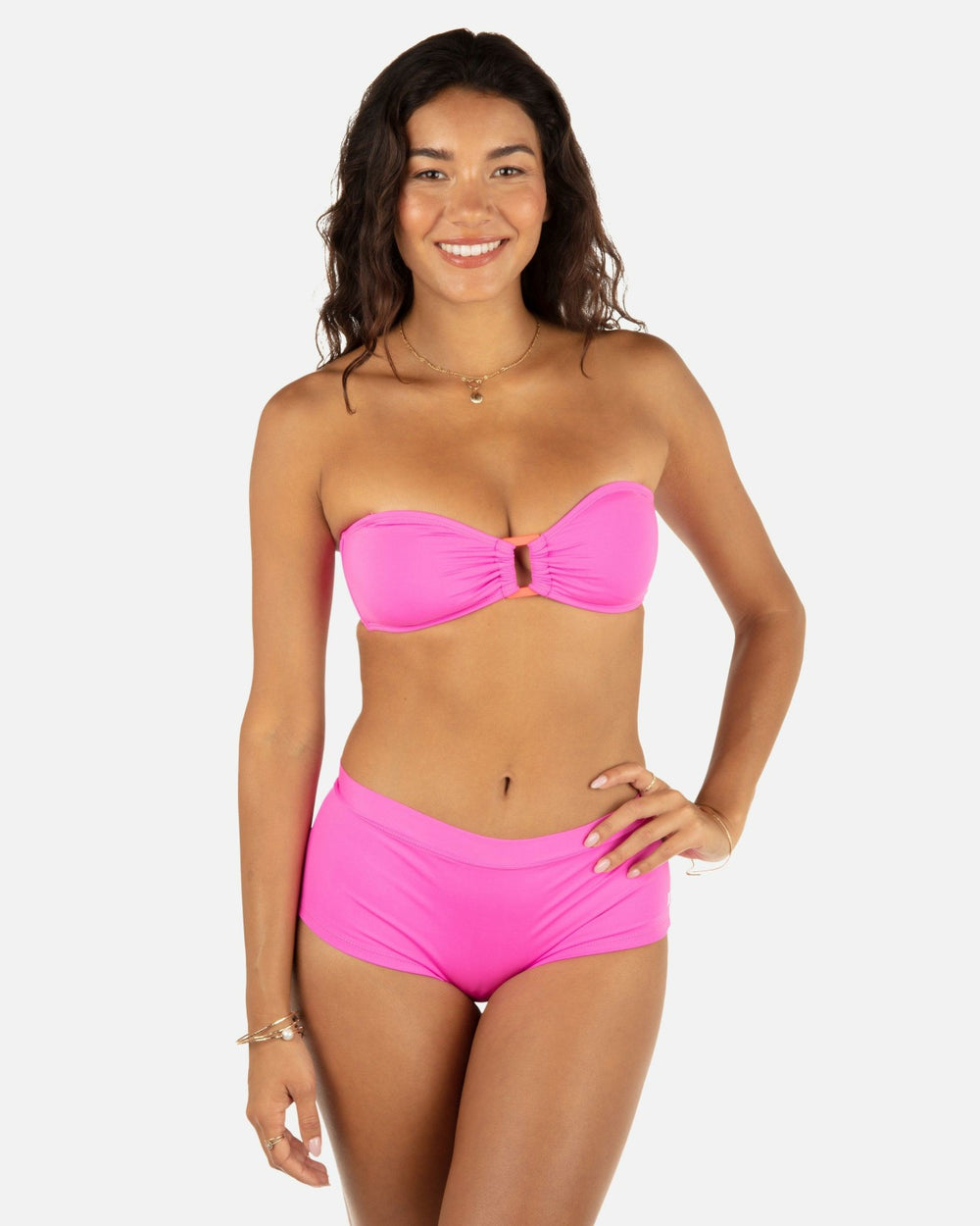 Solid Ring Bandeau - Disco Pink/Maraschino
