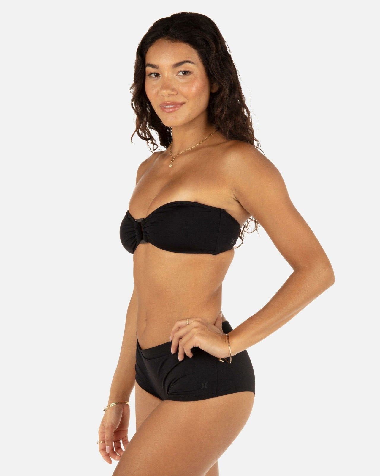 Solid Ring Bandeau - Black