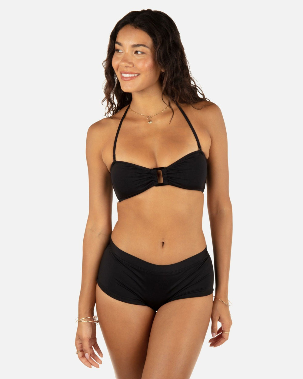 Solid Ring Bandeau - Black