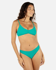 Wave Scrunch Moderate Bottom - Teal