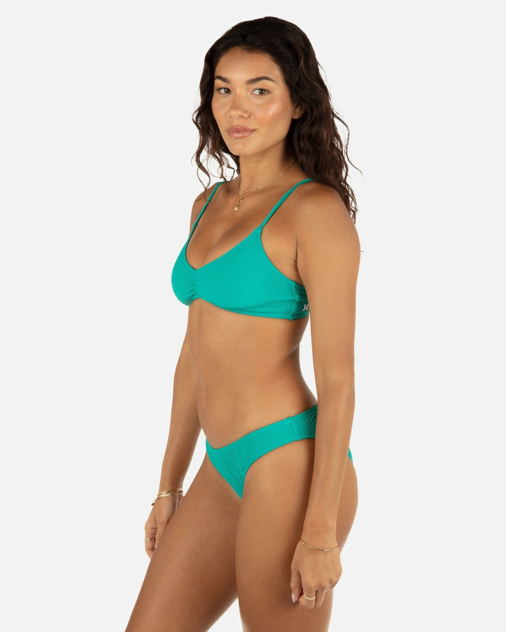 Wave Scrunch Moderate Bottom - Teal