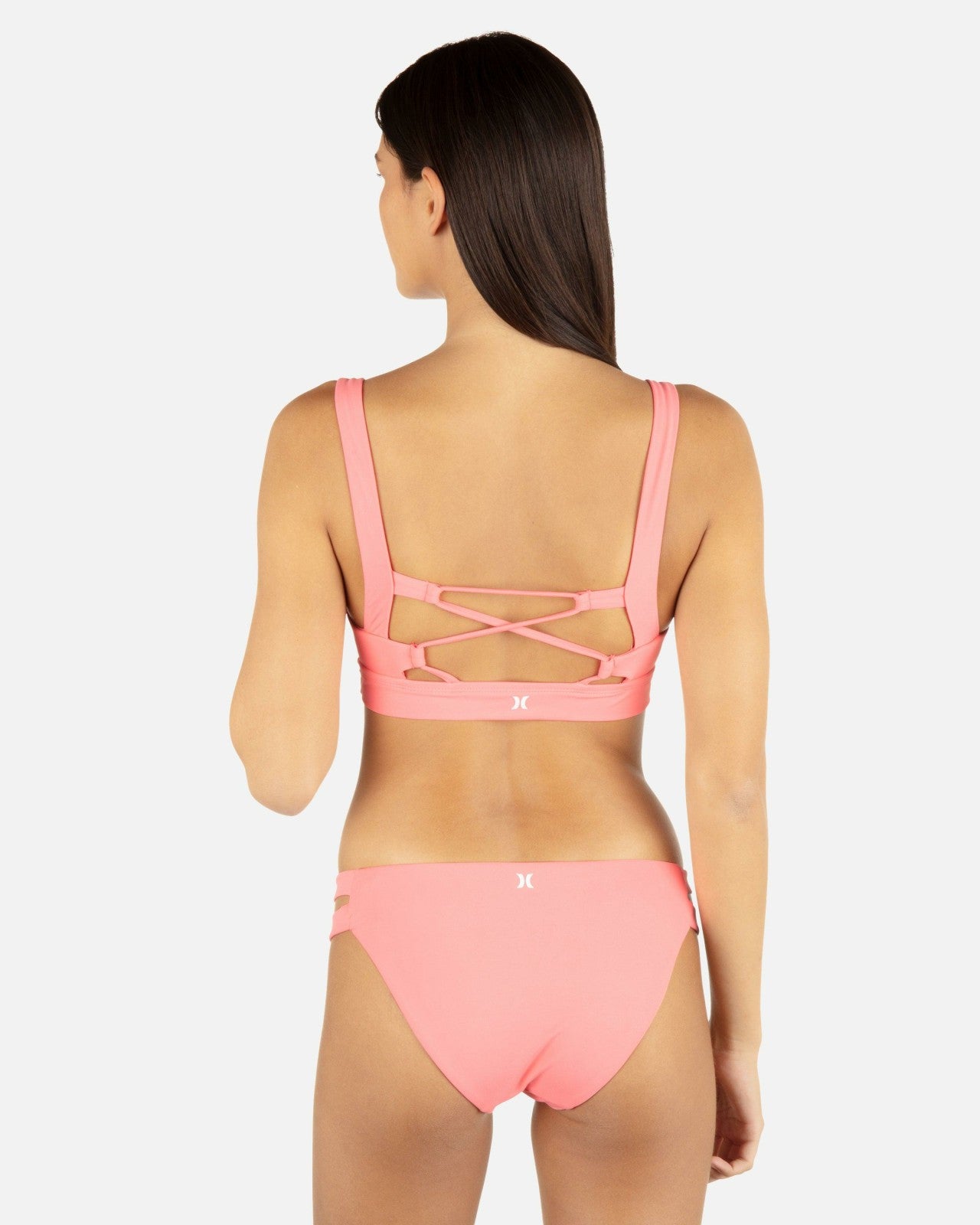 Max Solid Tab Scoop Top - Coral Blossom